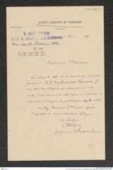 k.k. naturhistorisches Hofmuseum, Intendanzakten 1885-1896 (Hauer), Aktenzahl Z.50/1891, Seite 1